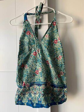 Unique Batik Print Halter Top
